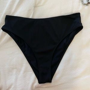 High cut high rise bikini bottoms